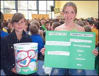 Bayswater South students with compost project