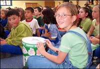 Bayswater South student with compost bin