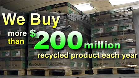 $200 million recycled products per year