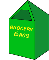 Grocery Bags recycle bin