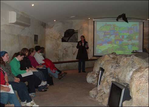 Jane presenting Ollie in the &ldquo;Bat cave&rdquo;