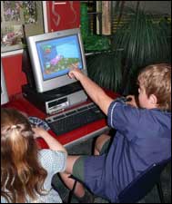 Kids using Ollie in the Toohey EEC