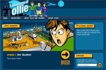 Adventures of Ollie web site
