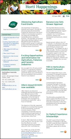 Horti Happenings – Horticulture Australia June 2007