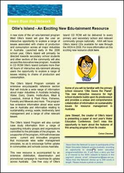 Ollie article in WEN e-news Issue 16