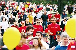 People walking for juvenile diabetes