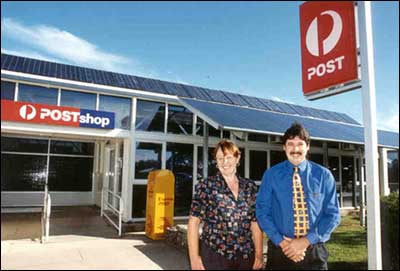 Solar-powered PostShop in Tewantin