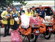 Posties with new toys