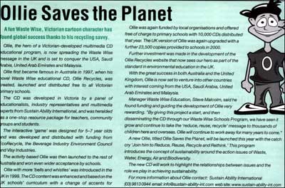 Ollie article in EcoVoice