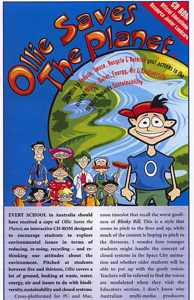 Ollie Saves the Planet in Educare News