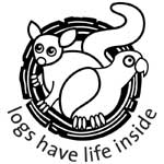 Logs have life inside logo