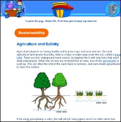 Information screen example