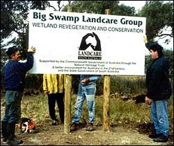 Big Swamp Project sign