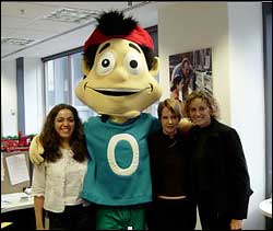 Ollie meets team members at 570 Contact Center