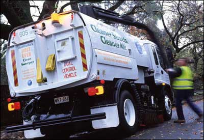CNG powered street sweeper - Unley SA