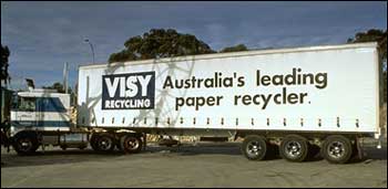 Visy Recycling truck