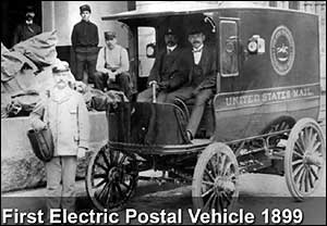 First Electric Postal Vehicle 1899