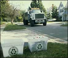 Curbside containers in Upper Arlington