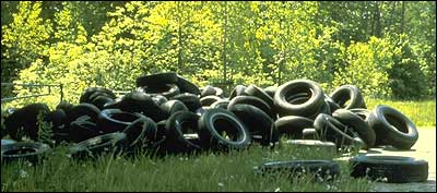 Tire dump in Cuyahoga County